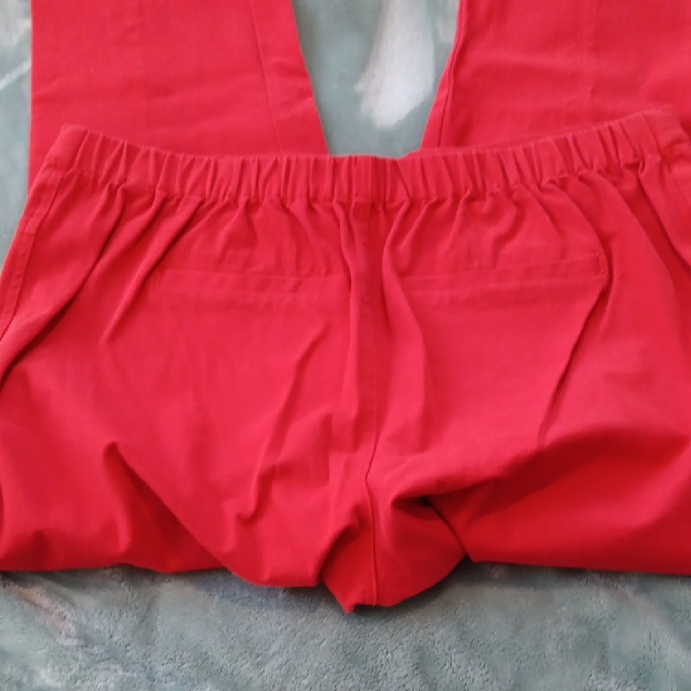 Isaac Mizrahi Red Ankle Pants - Picture 7 of 10